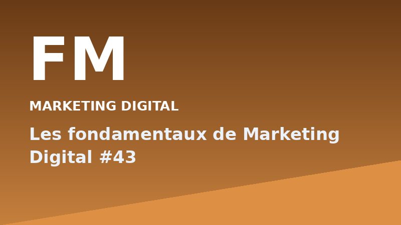 Les fondamentaux de Marketing Digital #43