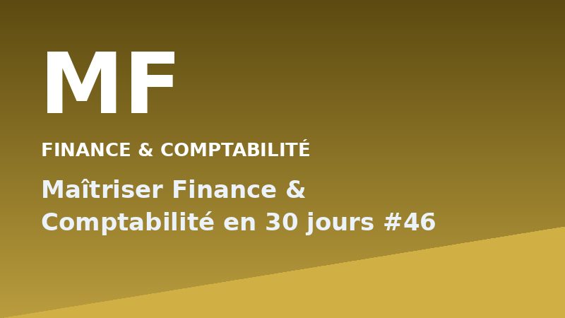 Maîtriser Finance & Comptabilité en 30 jours #46