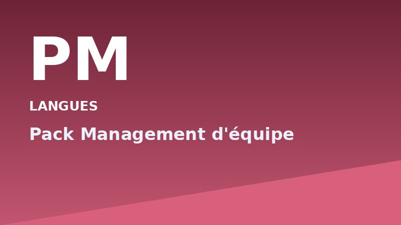 Pack Management d'équipe