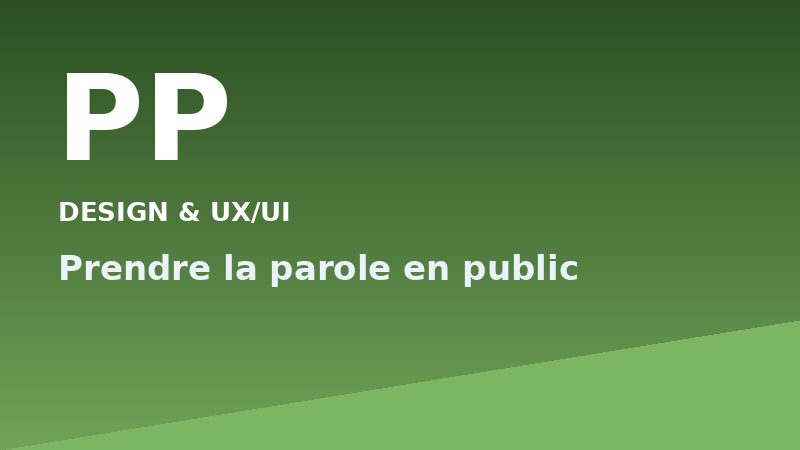 Prendre la parole en public